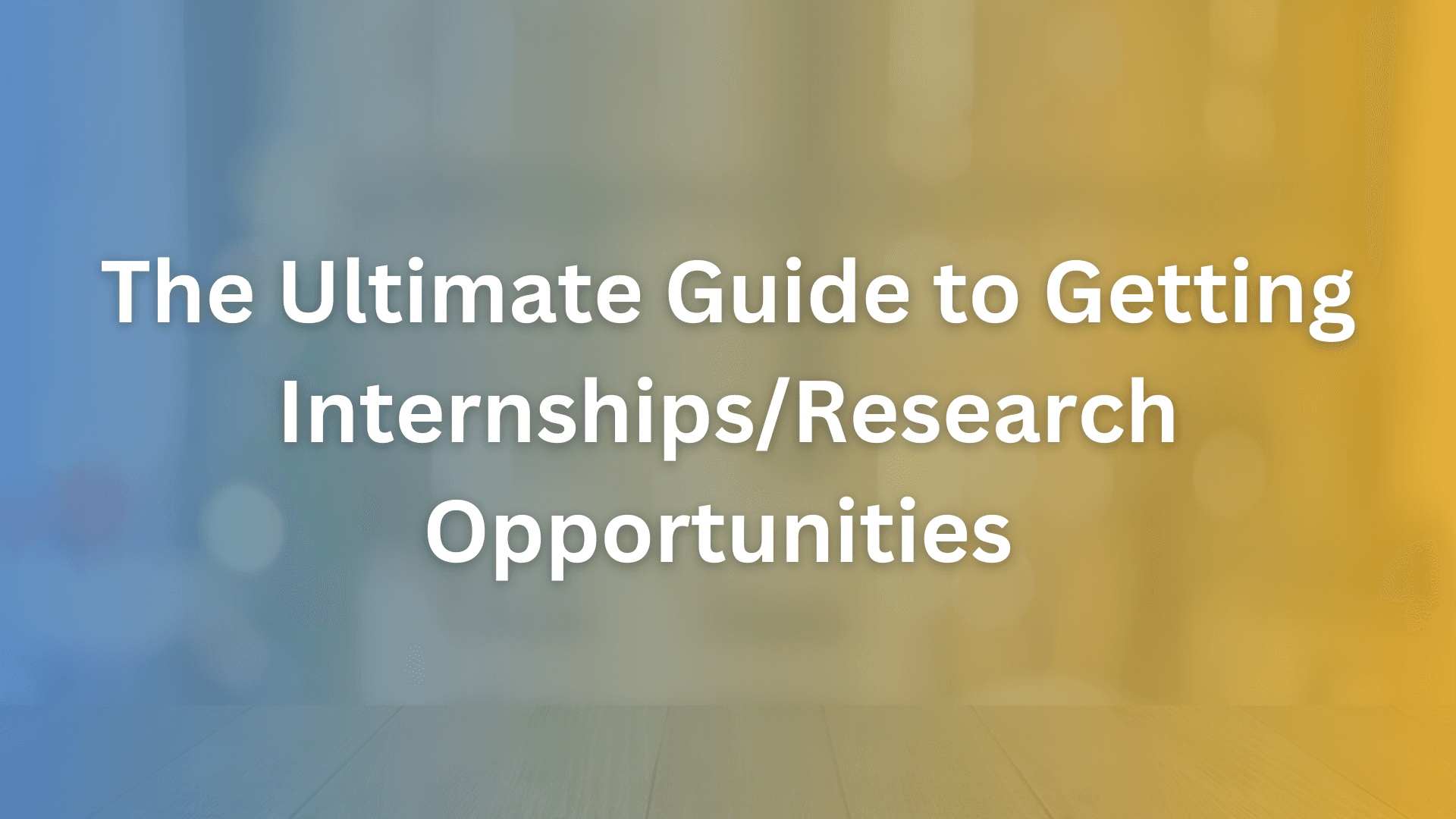 Internship and research opportunities hub cover